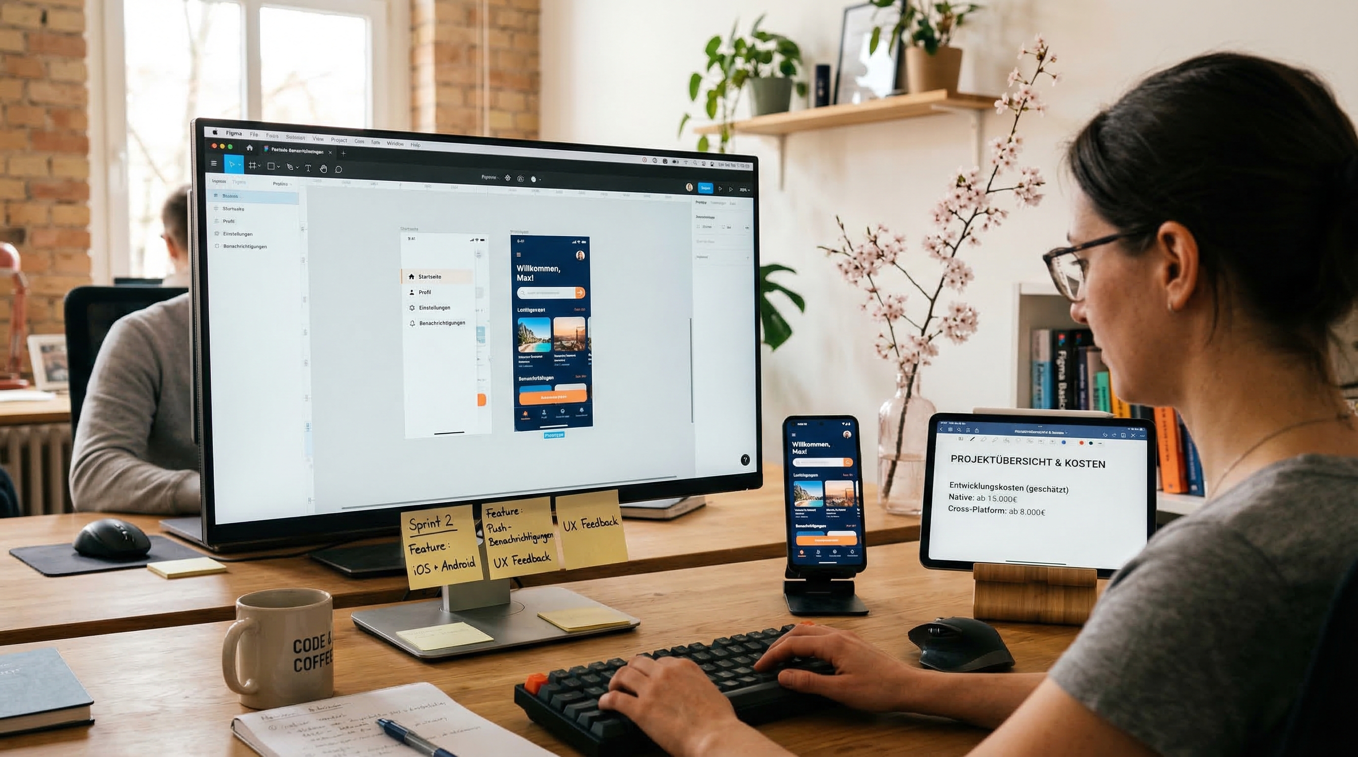 App-Entwicklung Workspace – Design und Programmierung